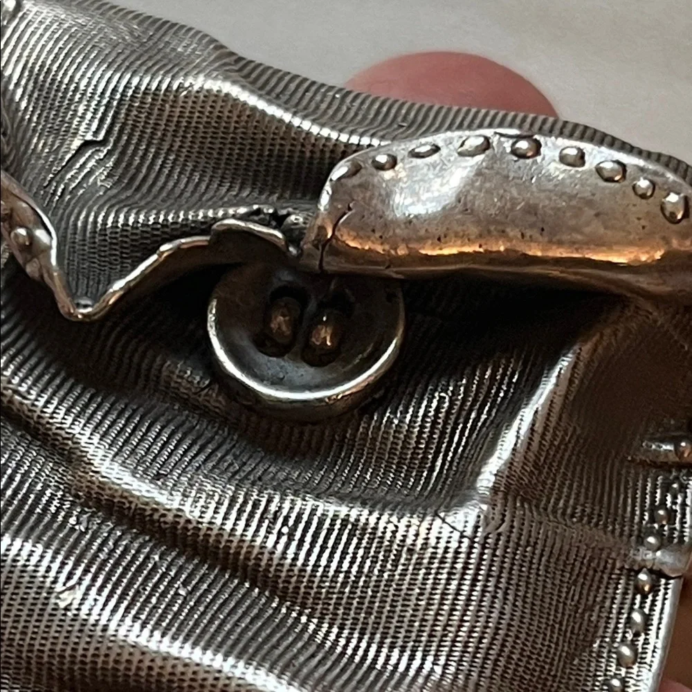 MAREK + LUCYNA NIENIEWSCY sterling silver coin purse pendant brooch - Picture 8 of 16